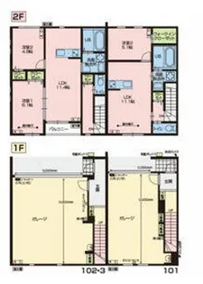 神奈川県横浜市港北区大曽根台【アパート】の間取り