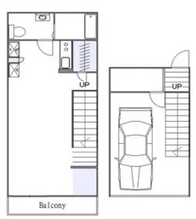 レグラス武蔵新城モーターガラージュの間取り