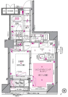 ピアース銀座レジデンス【9階】の間取り