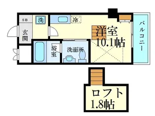 エクセリア舟入本町【9階】の間取り
