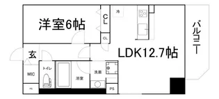 1LDKの間取り画像
