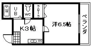 大阪府岸和田市野田町3【アパート】の間取り