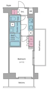 KDXレジデンス中板橋【7階】の間取り