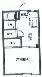 コーポ桐谷【1階】の間取り