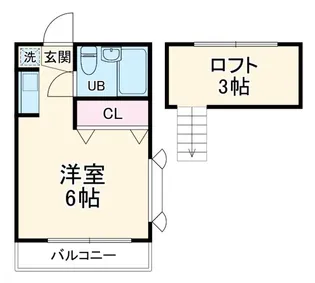 ハイムアライB【2階】の間取り
