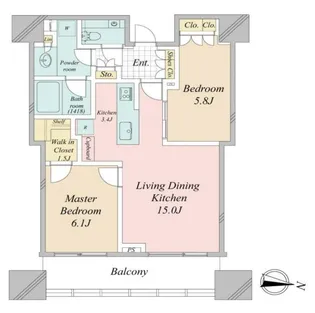 パークコート渋谷ザタワー【31階】の間取り