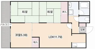 大阪府高槻市大蔵司3【マンション】の間取り