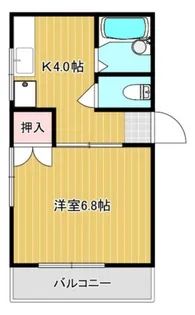 メゾンサンシャイン【2階】の間取り