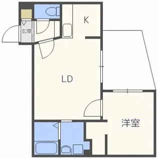 ラヴェーラ円山鳥居前【4階】の間取り