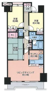 アールヴェール文京白山【15階】の間取り