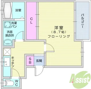 グランソール南仙台【2階】の間取り