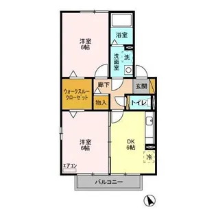 ヴィラグレイスC【2階】の間取り