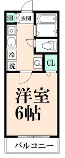 1Kの間取り画像