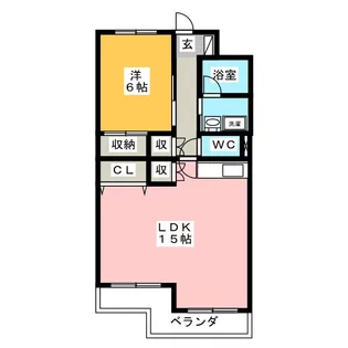 ドルフィン【3階】の間取り