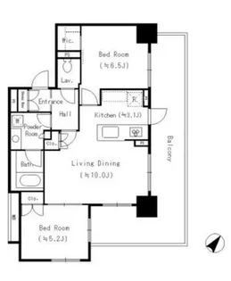ルフォン横浜白楽【3階】の間取り