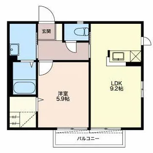 リベルテ【1階】の間取り