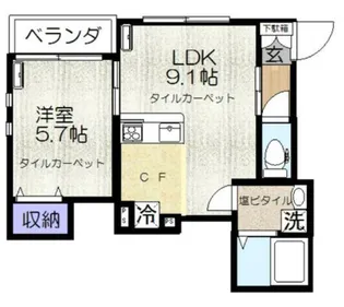WJ・W-22【2階】の間取り