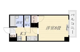 ロイヤルパレス松原【6階】の間取り