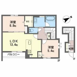 ラ メゾン ウールゥ【2階】の間取り