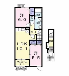 グランメゾン・遠野 2020【2階】の間取り