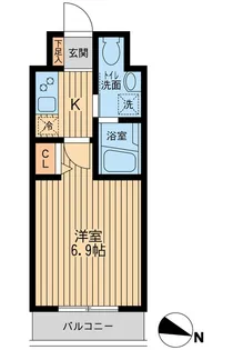 神奈川県横浜市中区吉田町【マンション】の間取り