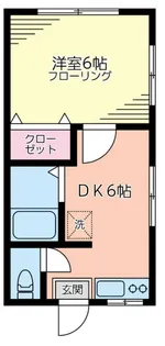 神奈川県横浜市神奈川区三ツ沢東町【アパート】の間取り