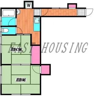 東京都渋谷区西原1【アパート】の間取り
