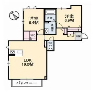 広島県福山市引野町3【マンション】の間取り