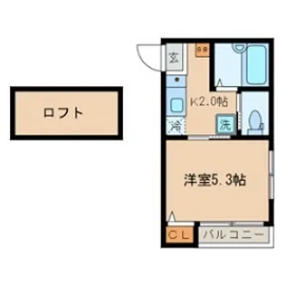 東京都足立区梅田1【アパート】の間取り