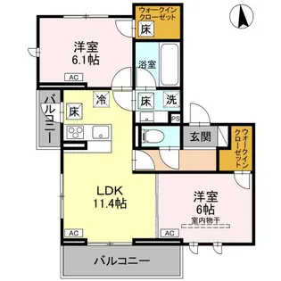 Celeste戸田公園【1階】の間取り