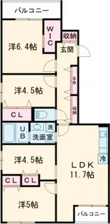 COEUR BLANC西荻窪【5階】の間取り