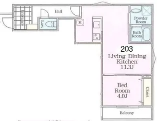 エクレール松が枝【1階】の間取り