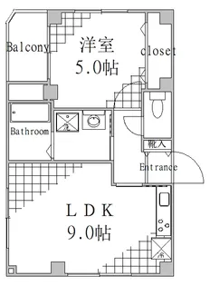 東京都墨田区立川1【マンション】の間取り
