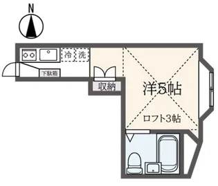 サンハイム程久保【2階】の間取り