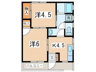 ドリ-ムメッセ【2階】の間取り