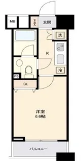 ファーストリアルタワー新宿【7階】の間取り