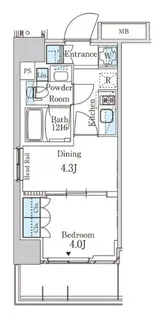 パークアクシス横濱大通り公園【10階】の間取り