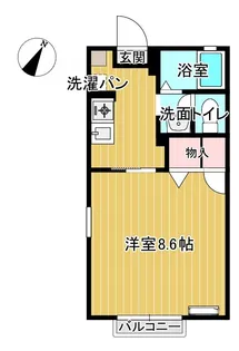 シャーメゾン坂井町【2階】の間取り