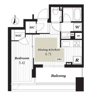 アトラス千代田末広町【4階】の間取り