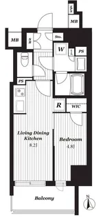 オープンレジデンシア金山セントラル【5階】の間取り