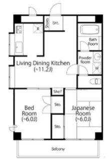 ライブ赤羽【2階】の間取り