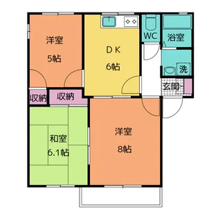 ラフォーレビラ B棟【1階】の間取り