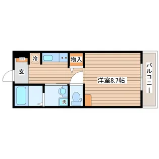 chaliapin(シャリアピン)長町南【3階】の間取り