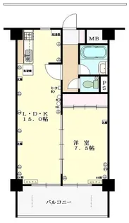 第23宮廷マンション【3階】の間取り