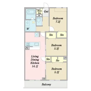 コンフォール瑞江12【3階】の間取り
