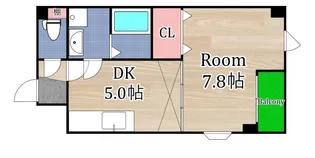 ピーノ ウエスト【2階】の間取り