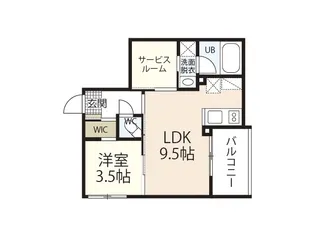 ETERNO江波【4階】の間取り