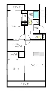 マナー領家【4階】の間取り