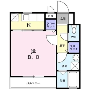 大阪府泉佐野市日根野【アパート】の間取り