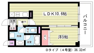 大阪府豊中市中桜塚3【マンション】の間取り